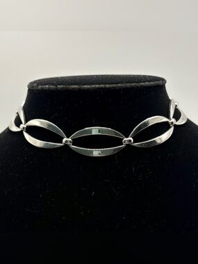Sperry Silver Link Choker Necklace